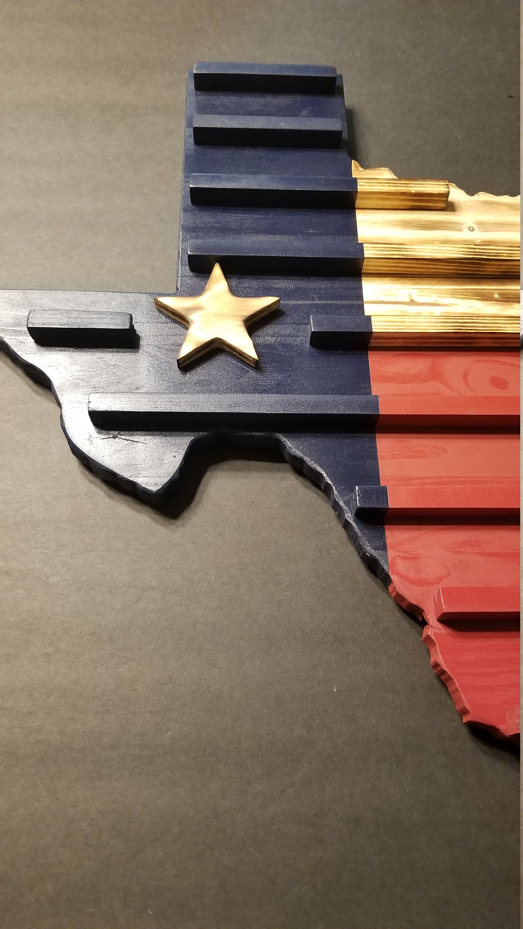 Texas Flag Challenge Coin Holder and Poker Chip Display in the | Etsy