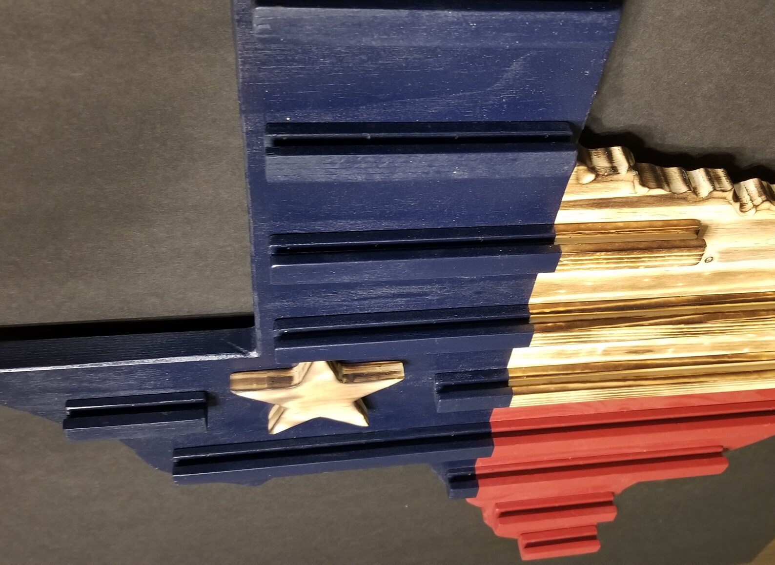 Texas Flag Challenge Coin Holder and Poker Chip Display in the | Etsy