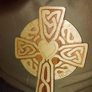 Celtic cross wall hanging