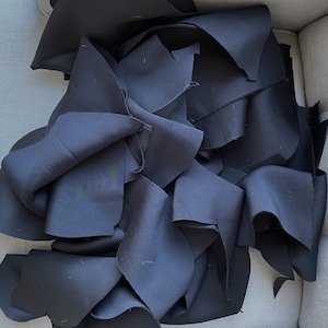 Black Neoprene fabric Scuba 2mm Ends