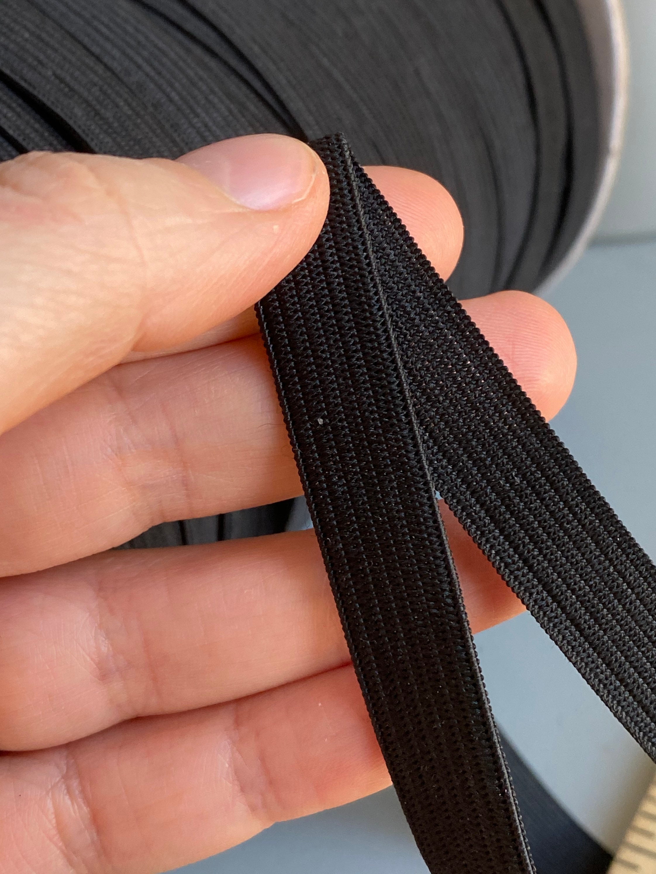 Elastic 1/2 Inches Wide Black Elastic Trim/ Black Elastic / Etsy Ireland