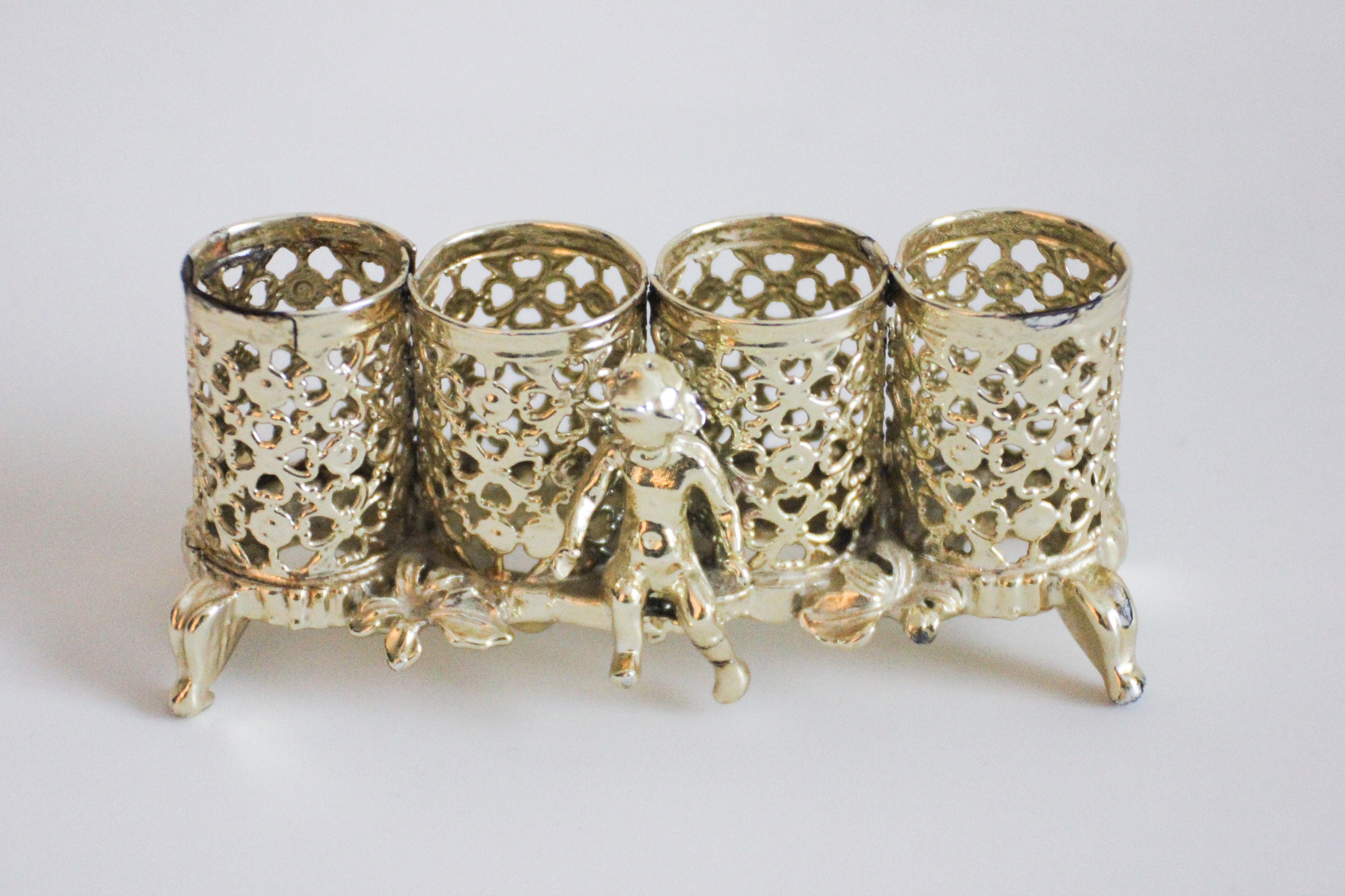 Unique Vintage Gold Lipstick Holder Etsy.de