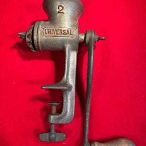 Vintage Universal No. 2 Fleischmühle Food Chopper von Landers, Frary & Clark, 1904, New Britain, Conneticut