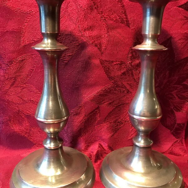 Pewter Candlesticks Etsy