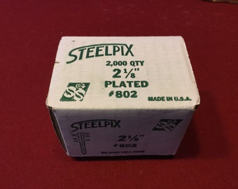 Steelpix 2-1/8"  Plated Steel Picks - 2,000/Pk 1- Box Banded Sleeves