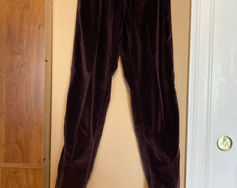 Vintage 1970's Calvin Klein Rare Velvet High Rise Jeans