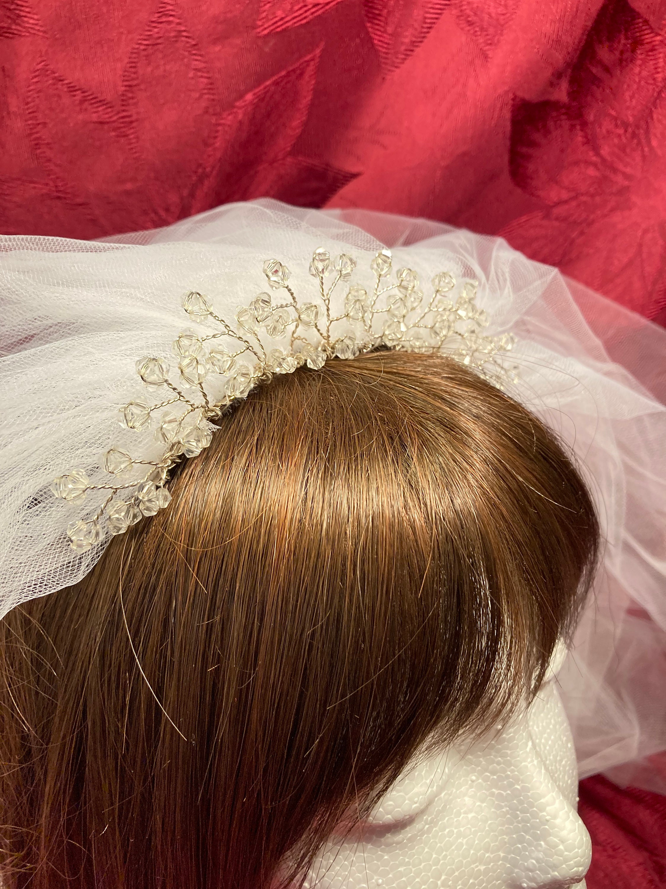 Vintage Radiance By Washington Millinery Wedding Tiara NEVER WORN Vintage 1960 main image 3