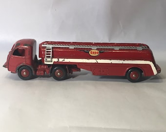 Vintage Dinky Toys "Panhard Esso Tanker 32C", Die Cast Metal Truck, Made in France, 1950s