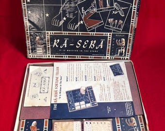Very Rare Vintage Ra-Seba Fortune Teller Game Complete in Original Box 1950s