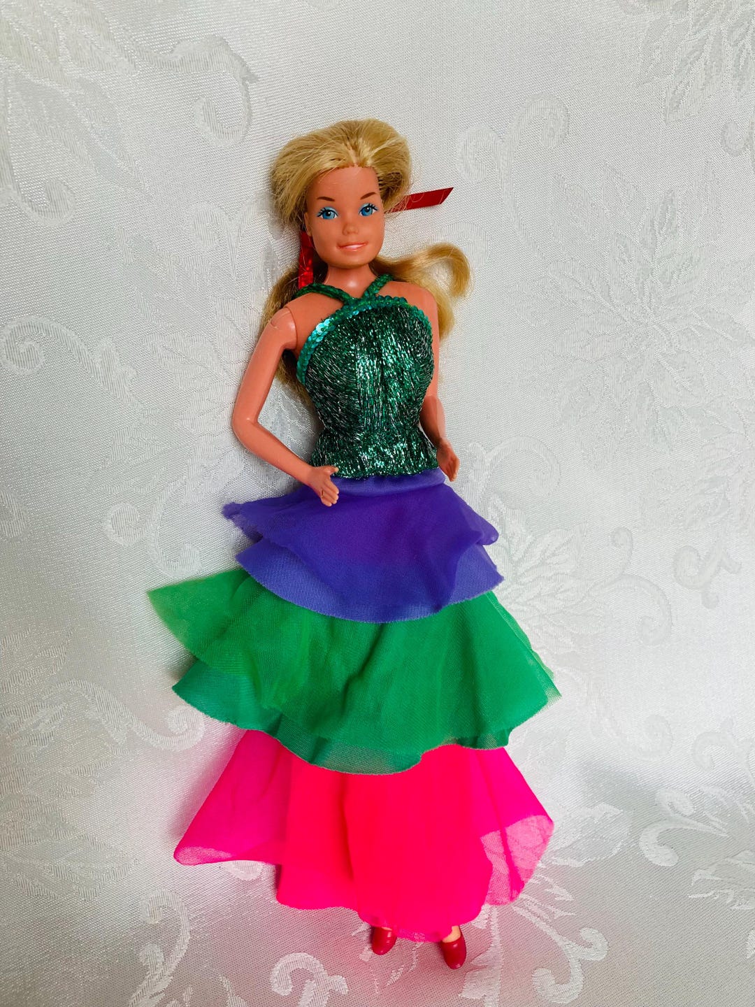 Superstar Barbie support étoile plastique blanc vintage Mattel 1978 70