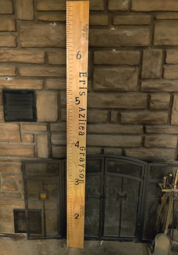 Giant Personalized Growth Chart Giant Growth Stick Wooden | Etsy