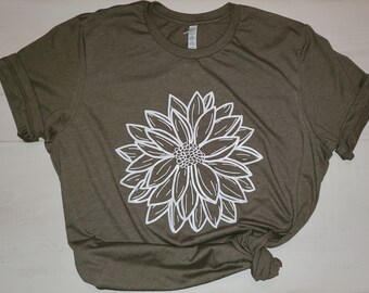 Dahlien Blume T-shirt