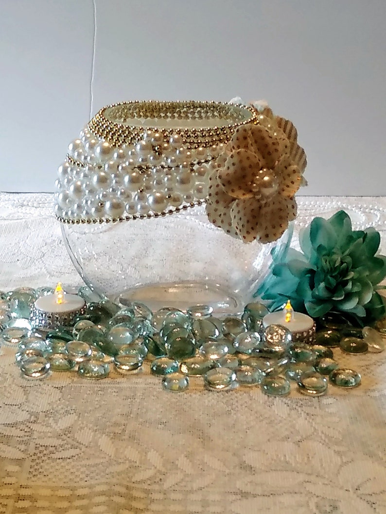 Pearls and Flowers Vase Pearl Vase Glass Vase Modern Vase Etsy