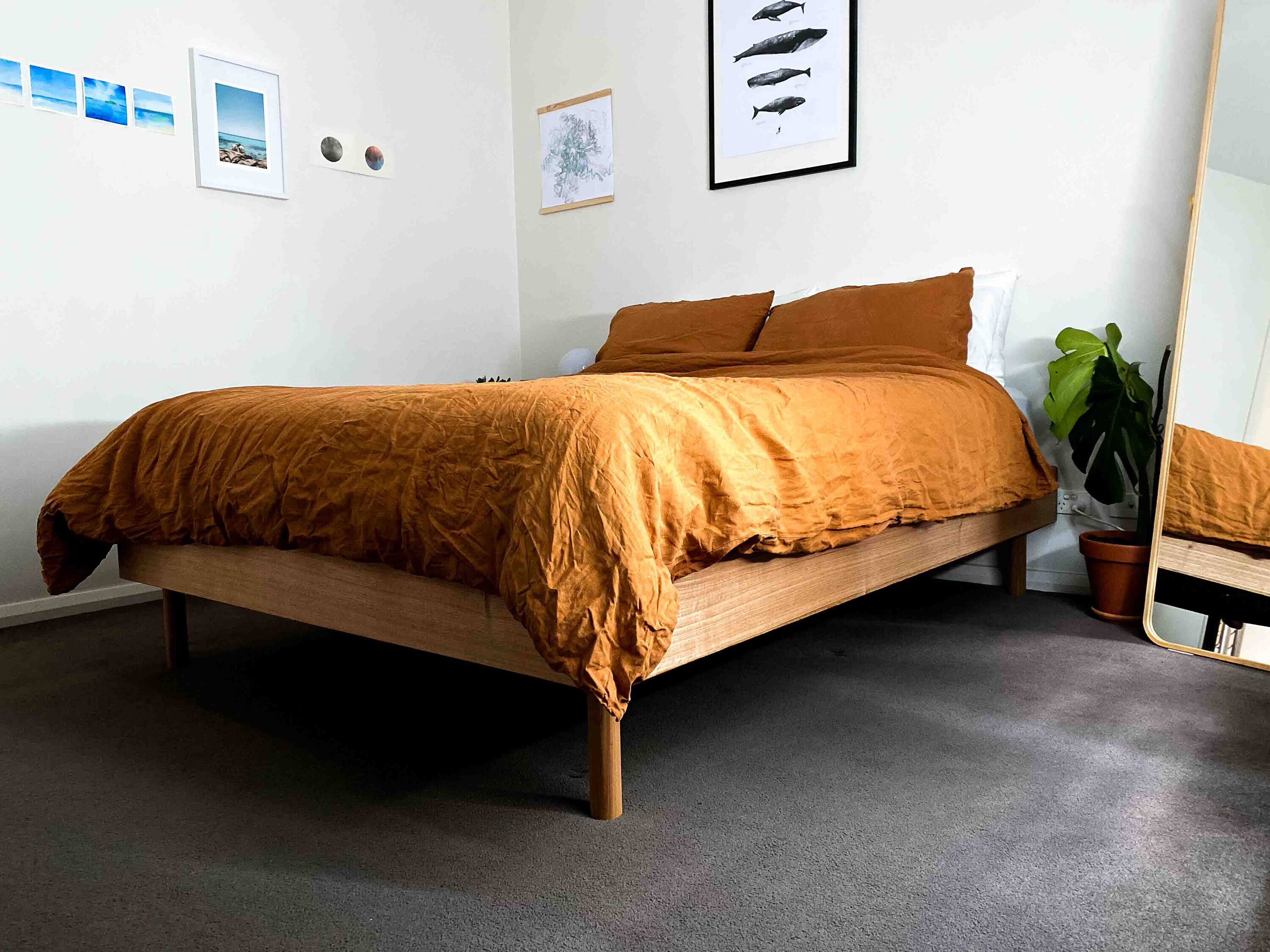 LOU Bed Frame by Studio Daam MELBOURNE ONLY Queen Timber Etsy Australia