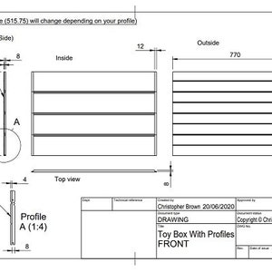 Coffre à jouets boîte à jouets Plans de menuiserie de bricolage image 7