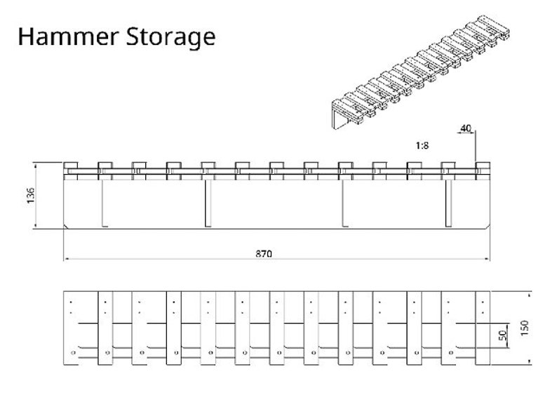 Plans de stockage du marteau image 3