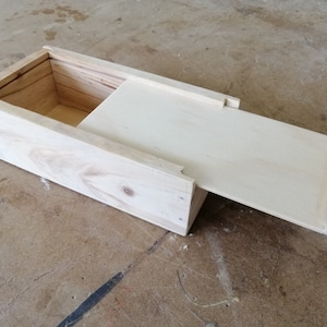Woodworking Plans - Sliding Lid Pencil Box