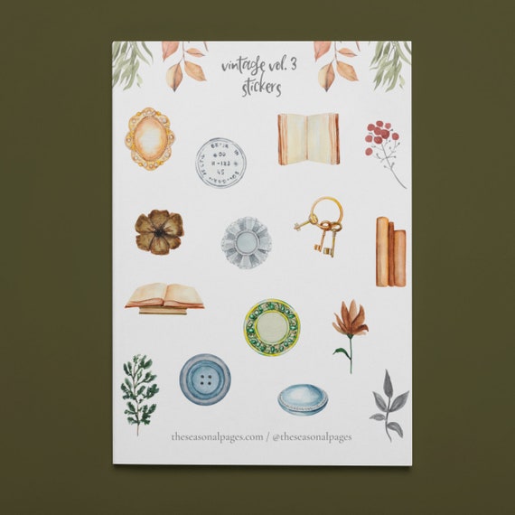 Vintage Stickers Printable Vintage Stickers Printable - Etsy