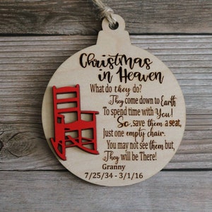 Personalized memorial ornament