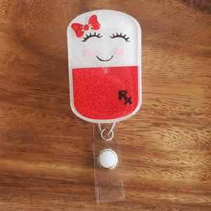 Pharmacy Pill Badge reel