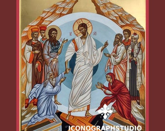 Resurrection of Jesus Christ—Easter Orthodox Icon—Harrowing of Hades