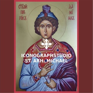 St Daniel the prophet, hand-painted icon,Prophet Daniel, holy prophet Daniel,Old Testament prophets,Holy prophets, agiografia, icon orthodox