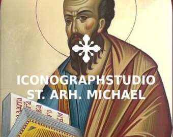 Saint Paul The Apostle ,Orthodox icon, hand-painted icon, orthodox art, holy icons, orthodox gift, saint Paul icon, Apostols icons, deesis