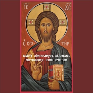 Christ Savior hand-painted icon,Christ Pantocrator icon, orthodox icon,holy icons,Jesus Christ icon, Pantocrator icon,orthodox art