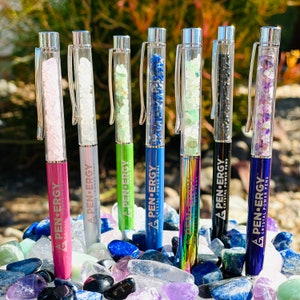 Pen-Ergy, Penne a sfera, Scrittura creativa, Cristalli, Potenziamento energetico, Metafisico, Strumenti metafisici, Potenziato, Energia positiva