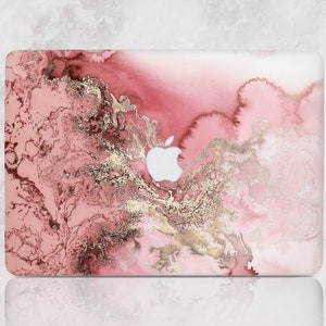 Marble Macbook Case Macbook Pro Hard Case Natural Stone Rose Gold Marble Macbook Case Macbook Case Hard Pink Laptop Case Air Macbook RD2013