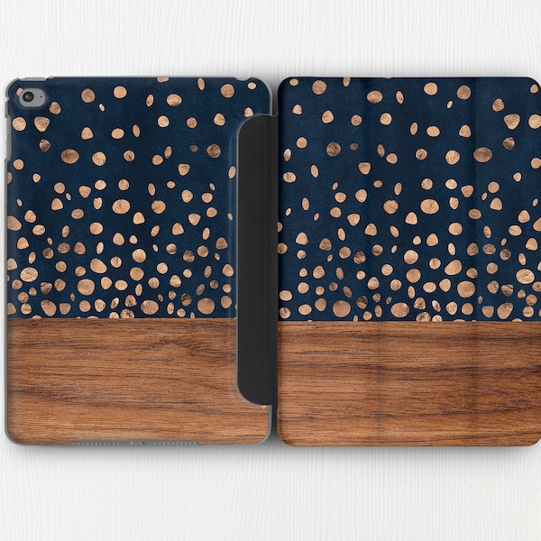 Gold Dots iPad Pro 12.9 Case Wood iPad Air Pro Case 10.2 Inch iPad Case Geometry iPad Case 9.7 iPad Mini 4 Case iPad 11 Case CS0199