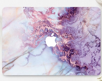 Marble Macbook Pro 14 M1 Case Purple Macbook  16 Inch Cover A2485 Case Air 13 2020 M1 Cover Macbook 12 Inch Case New 2022 Cover CS0004