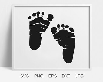 Download Cute Foortprints Clipart Svg Footprint Cut File Cute Svg Baby Footprint Silhouette Cut File Clipart For Cricut Silhouette Svg Eps Cs0177 Clip Art Art Collectibles
