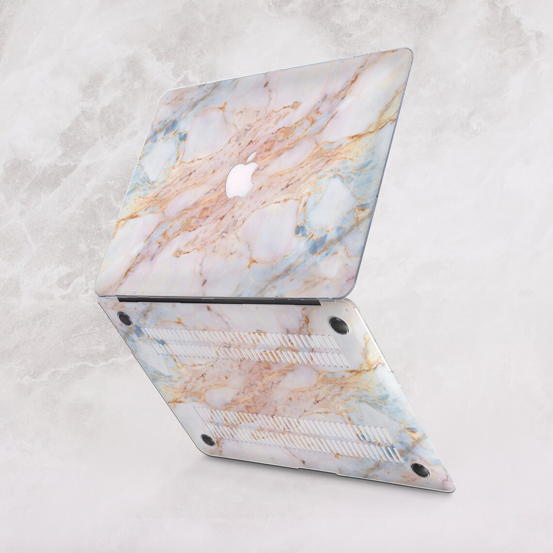 Rose Gold Marble Macbook Pro 16 M1 Max Case Stone Macbook Pro Etsy