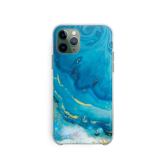 Blue Marble Iphone 13 Case Iphone 13 Pro Max Cases Marbled Etsy