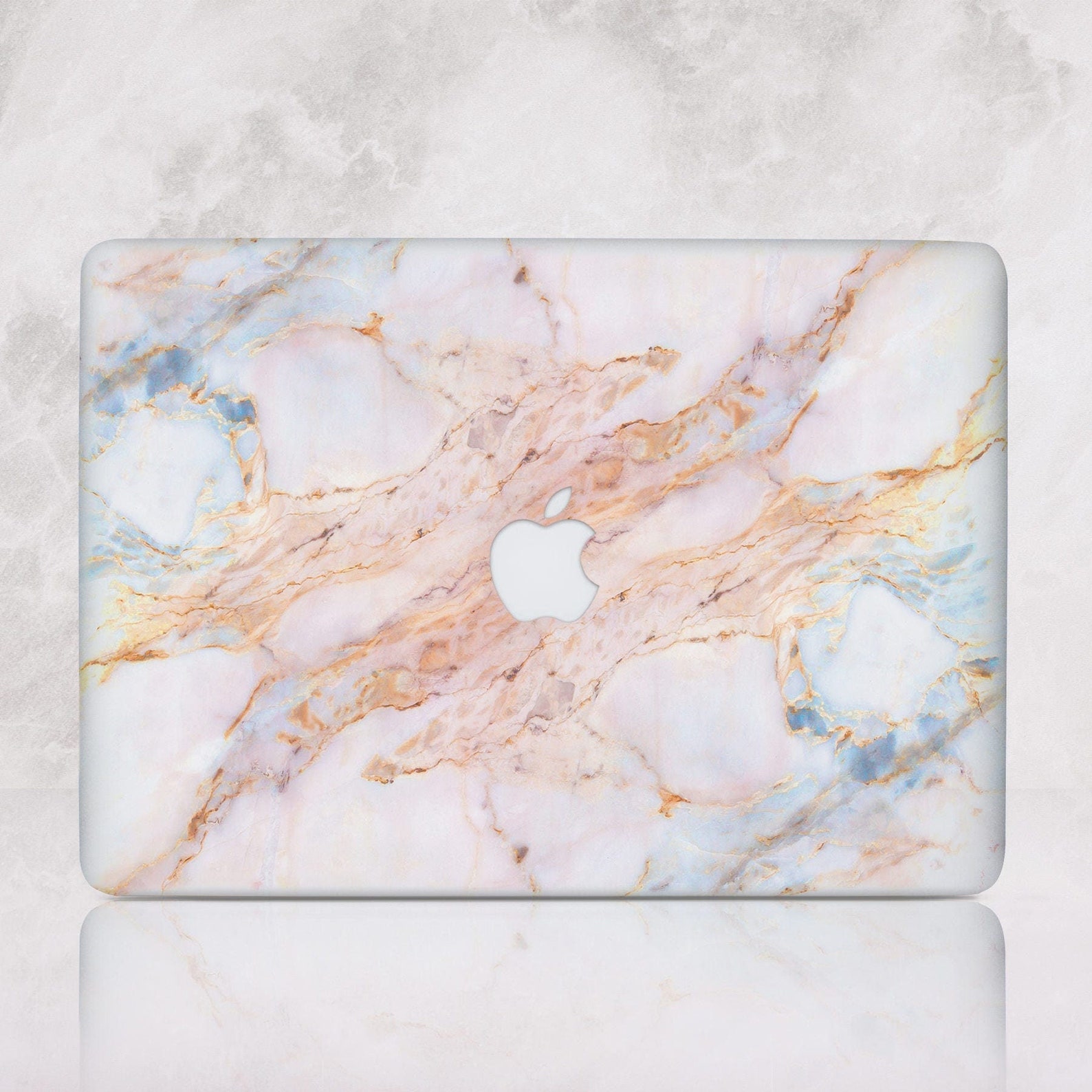Rose Gold Marble Macbook Pro 16 M1 Max Case Stone Macbook Pro Etsy