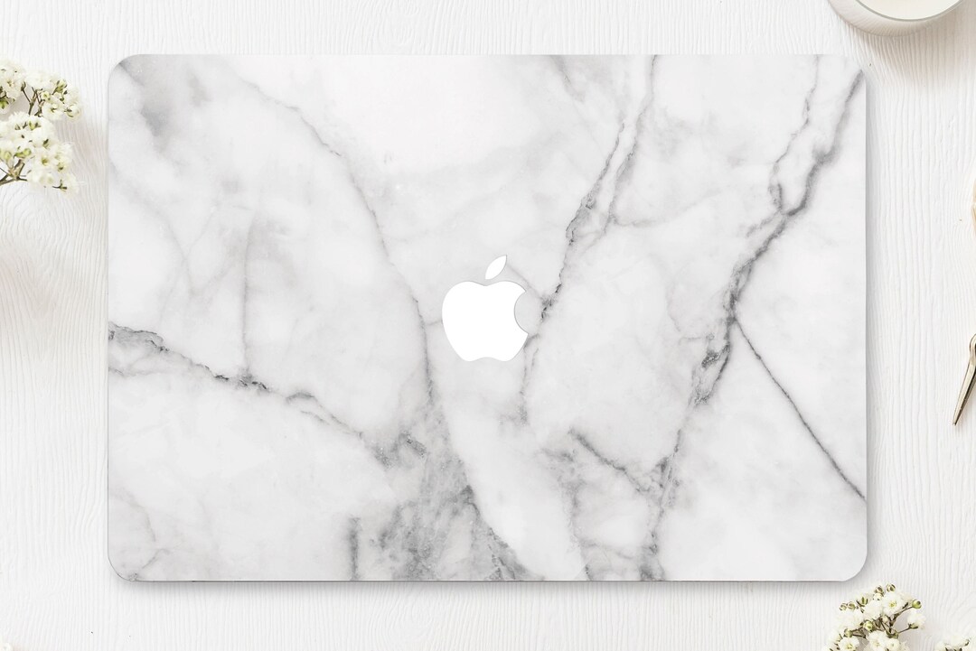 White Marble MacBook Pro 16 Case A1932 Stone MacBook Air 13 Etsy