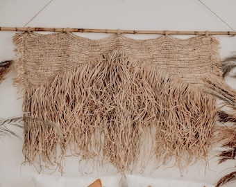 DECORACIÓN DE PARED DE RATTAN: muebles de ratán, ratán natural, decoración colgante ecológica, accesorios, interior, decoración natural, estilo boho.