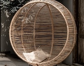 Hanging And Standing Rattan Chair Ball SWING 2 options - 100 NATURAL RATTAN