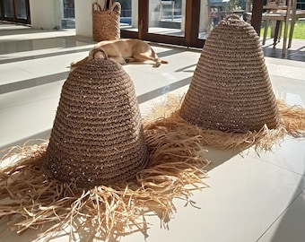 Seegraslampe Rumbai – aus Seegras, Naturlampe, Wohnaccessoires, handgefertigt, Seegraslampe, Inneneinrichtung, Lampenschirm für den Essbereich, Öko-Lampe, für drinnen