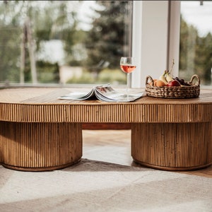 ALILA RATTAN TABLE - natural rattan table, coffee table, rattan furniture, small table, indoor table, indoor decor.