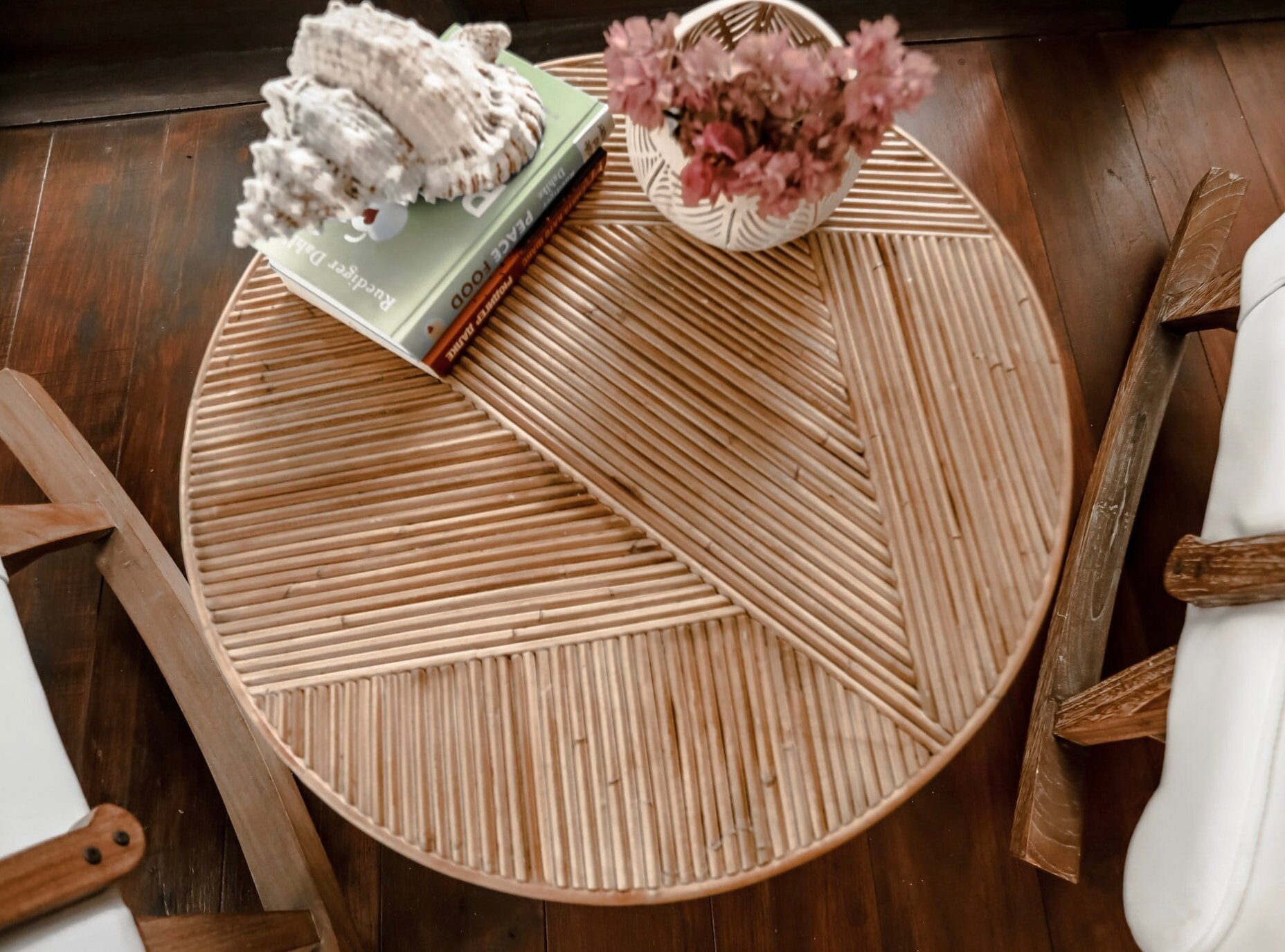 LARA ROUND TABLE Natural Rattan Table Coffee Table Rattan - Etsy