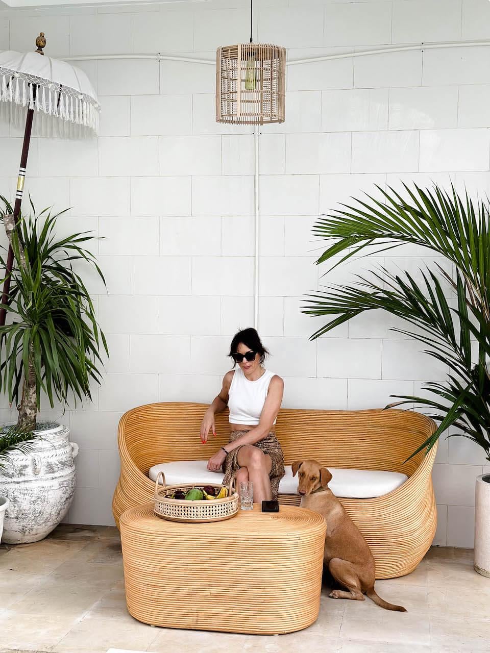 Table Ovale En Rotin - Table Basse En Rotin Durable, Fabriquée À La Main. Meuble Rotin, Table D'intérieur, Décoration Intérieure, Mobilier Fait