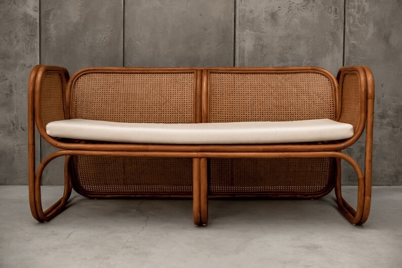 Large Sofa Natural Rattan Sofa Zorba Rattan Sofa Handmade Etsy