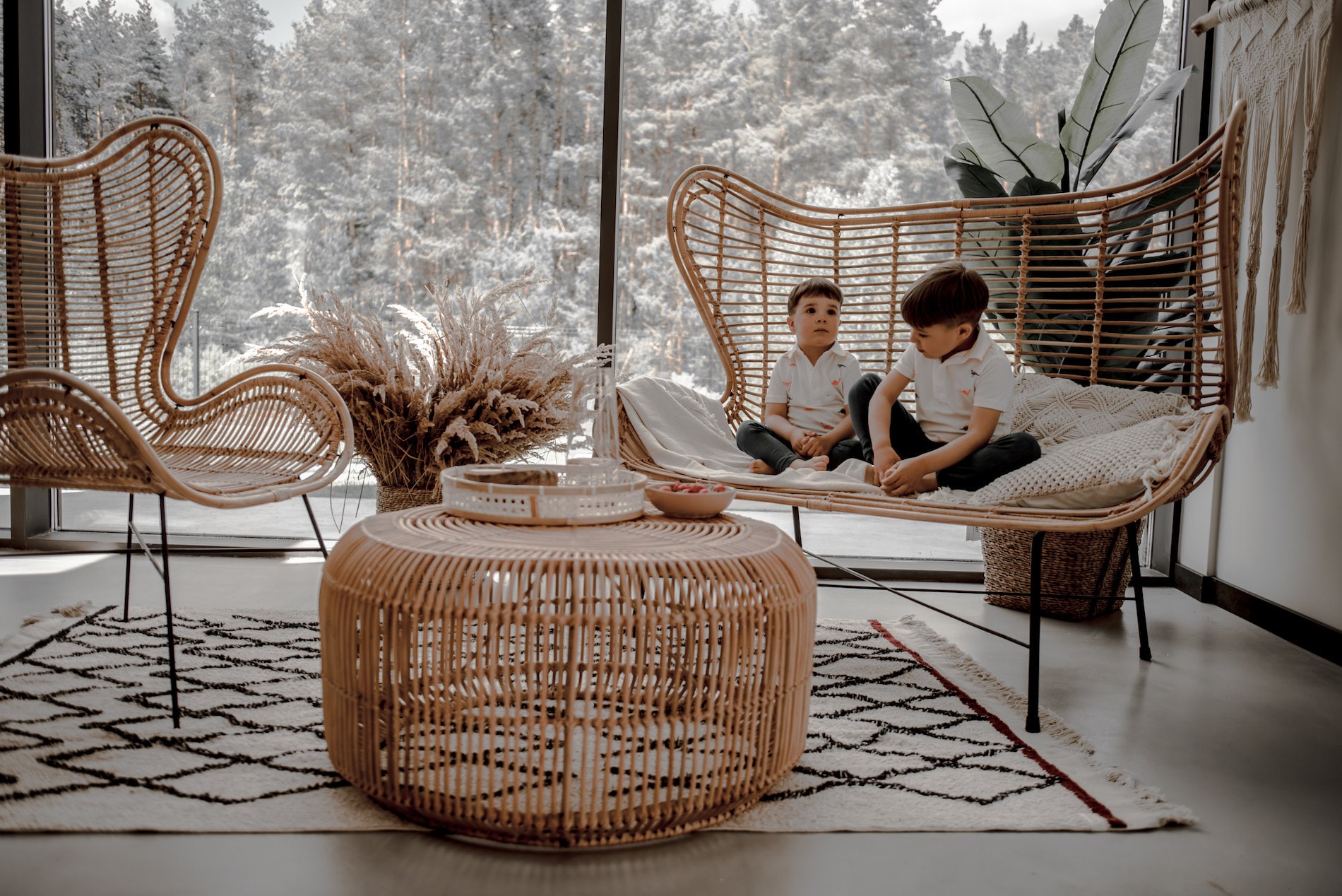 RATTAN CHAIR ISLA Black Rattan Furniture Lounge Chair Etsy