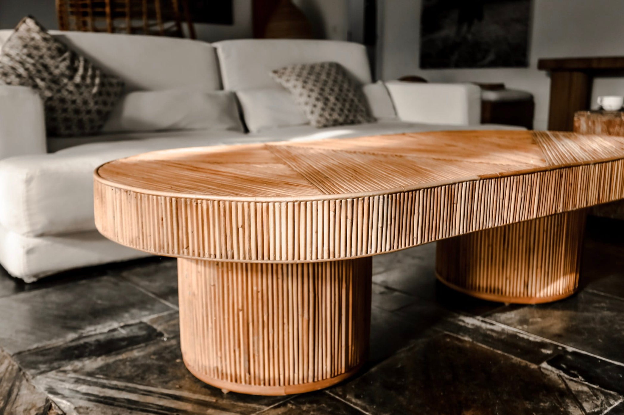 ALILA RATTAN TABLE - Natural Rattan Table, Coffee Table, Rattan ...