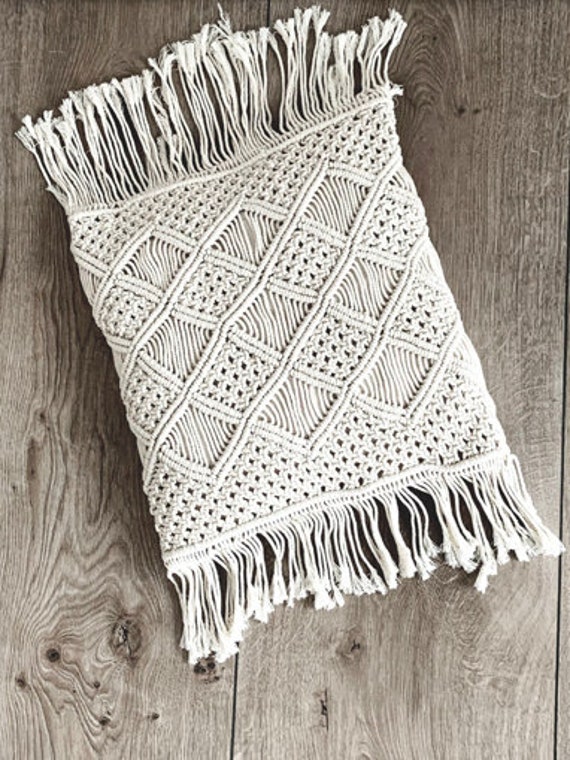 Macrame Pillow Case Handmade Pillow Boho Decor Accessory Etsy