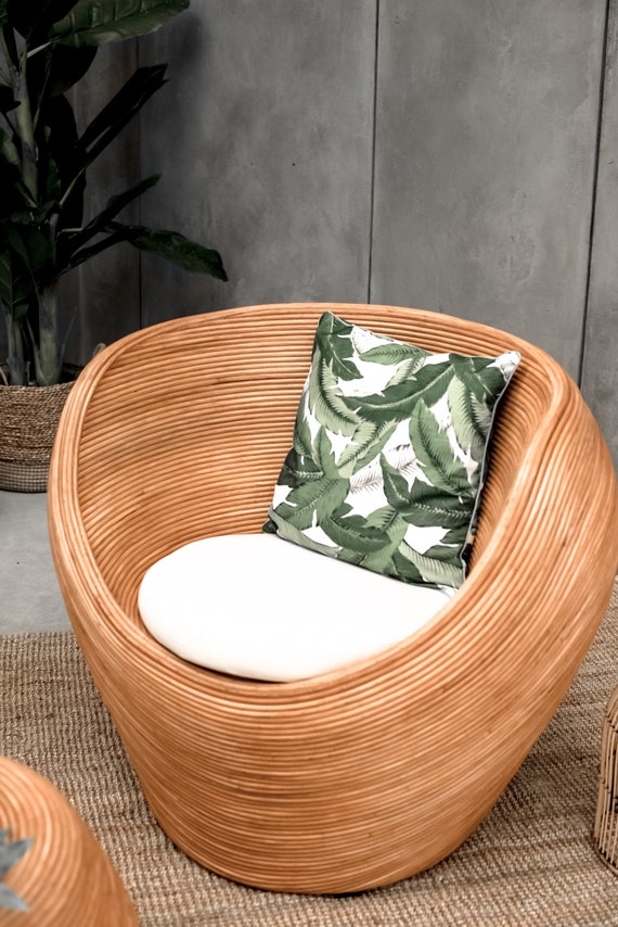RATTAN 3 SET TEGAL Natural Rattan Chair Coffee Table Rattan