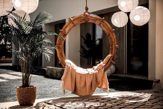 Hanging woven chair sale