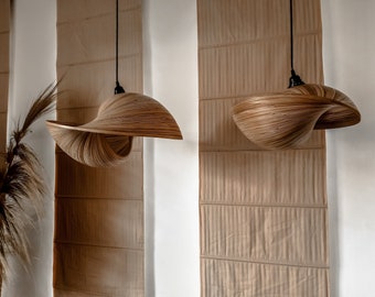 Bamboo elle – natürliche Beleuchtung, ästhetischer Öko-Kronleuchter, perfektes Interieur, Naturmöbel, natürlicher Schoß, Wohndekoration, Boho-Zuhause, Innenbereich